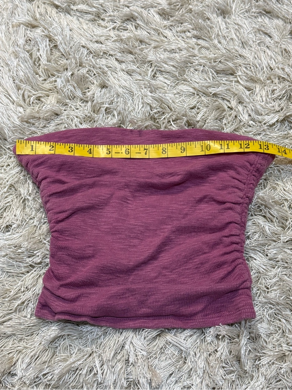 Free People Tube Top Fuchsia Strapless Crop Top XS/S - Picture 11 of 16